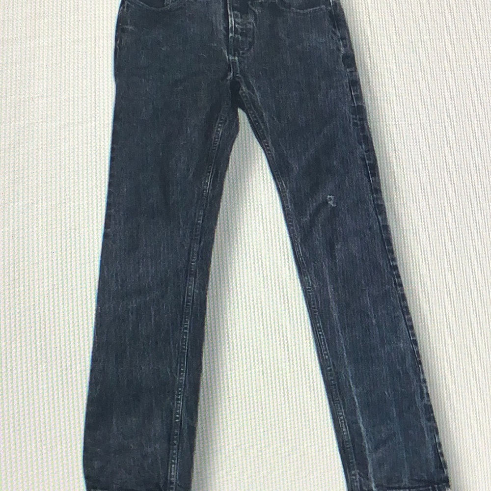 Brixton Jeans Men’s Sz 32x29 Dark Gray/Black Straight Moto Dad BikerLife
